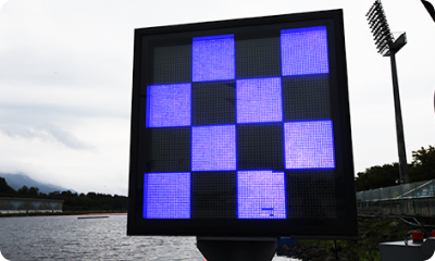 A photo of the checker light