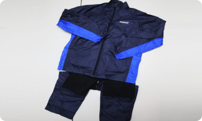 A reference photo of the waterproof suit